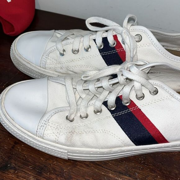 Polo by Ralph Lauren Shield Canvas Tennis Sneaker Casual Mens 4th of July shoes - Picture 5 of 10
